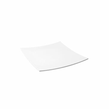 Melamine Curved Square Platter 350x350mm White